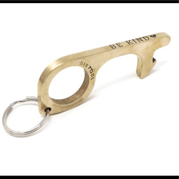 Be Kind Touch Free Solid Brass Door Opener Keyeing - Picture 1 of 3